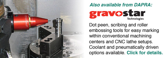 Gravostar CNC lathe part marking tools